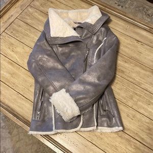 Guess fur lined coat